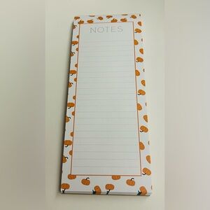 New Lined Long "Notes" Pad Pumpkin Border 2024 Eccolo Ltd made in Vietnam